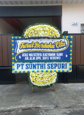 Papan Bunga Duka di Pelayang Raya